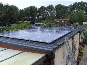 Foto 1 project zonnepanelen op stalen plat dak